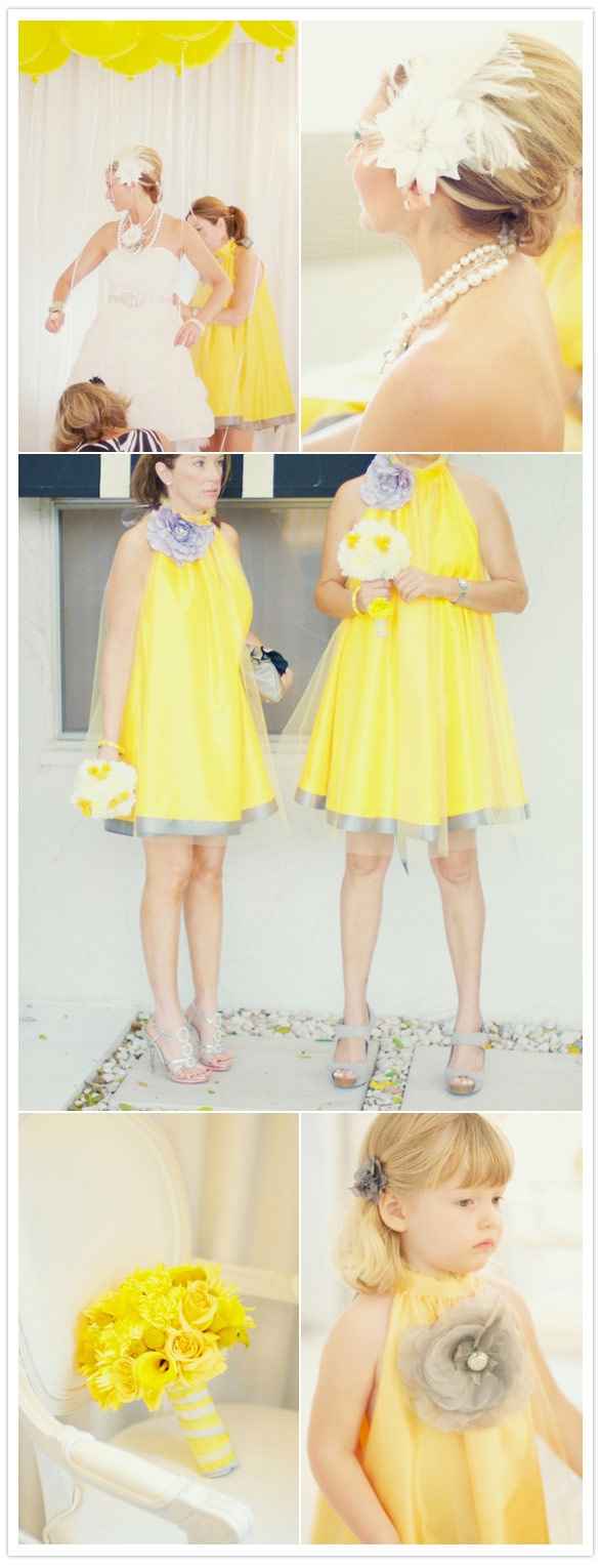 Matrimonio tema giallo