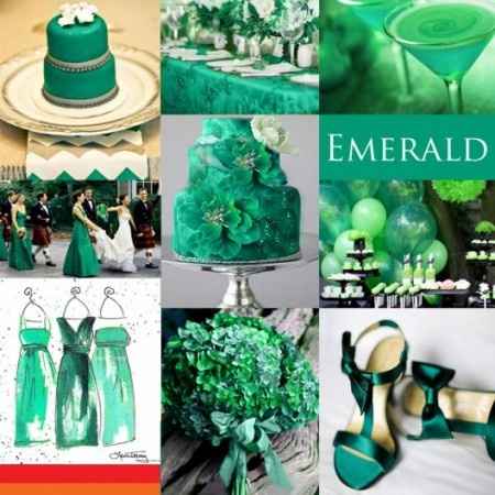 Matrimonio con dettagli in verde: