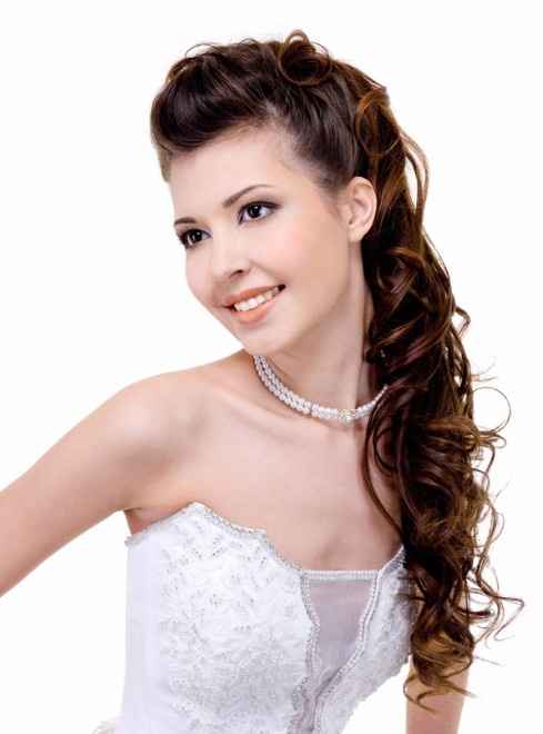 semiraccolto laterale sposa