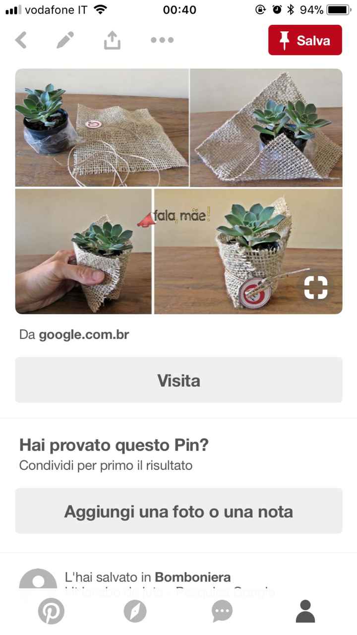  Segnaposto piantina grassa - 1