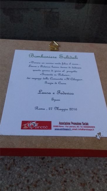 il loro ringraziamento!