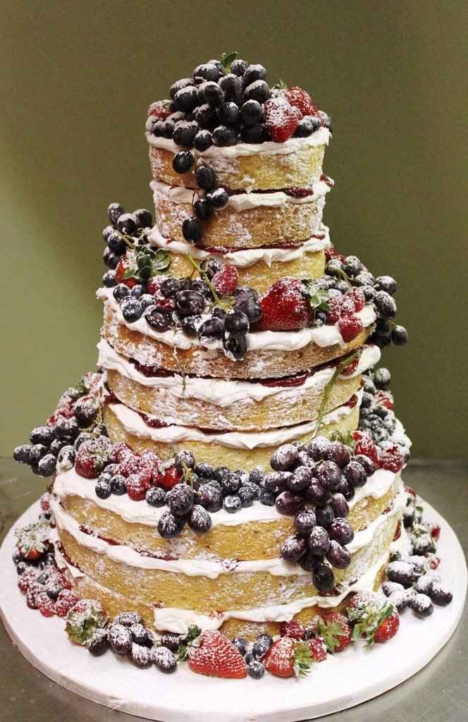 wedding cake con frutta 