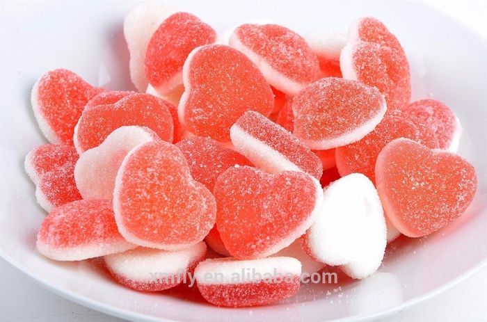 Caramelle gommose a forma di cuore