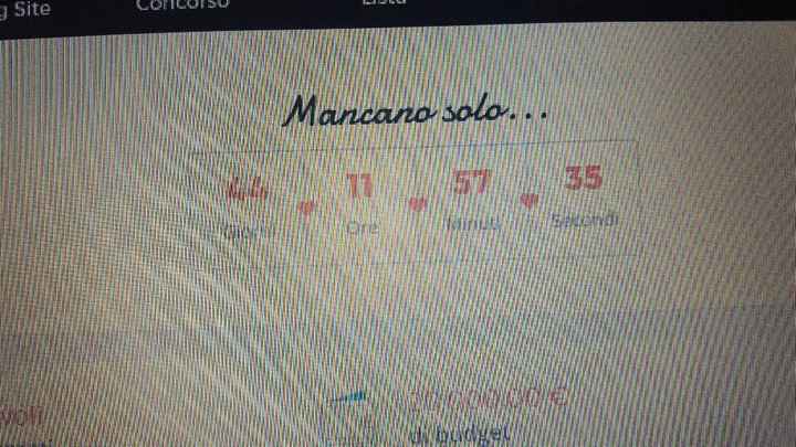 Quanto segna il vostro countdown? - 1