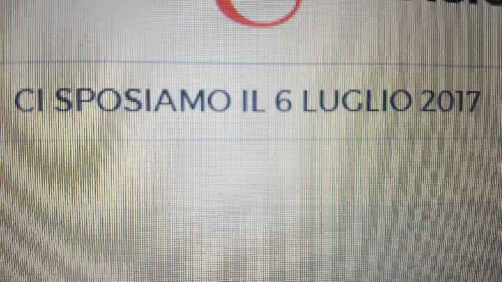 Condividete la data delle vostre nozze - 1