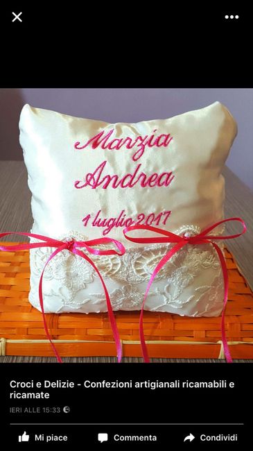 Cuscino portafedi - 1