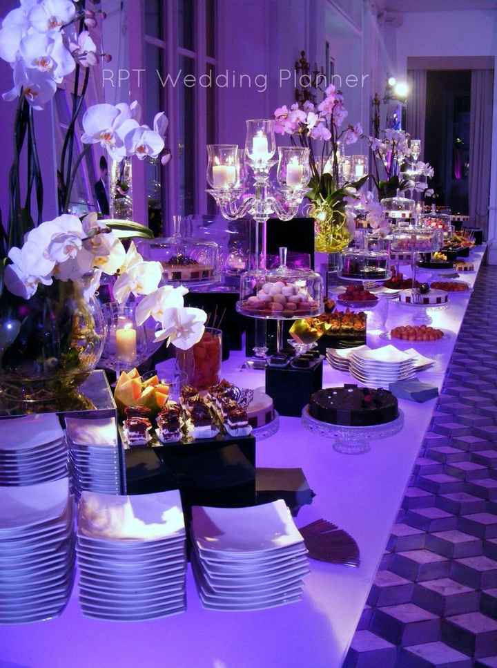 Bouffet matrimonio moderno