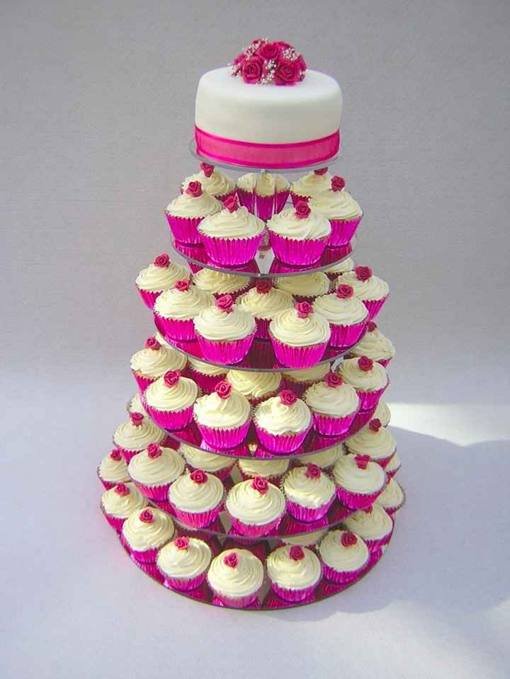 Wedding cake di cupcakes
