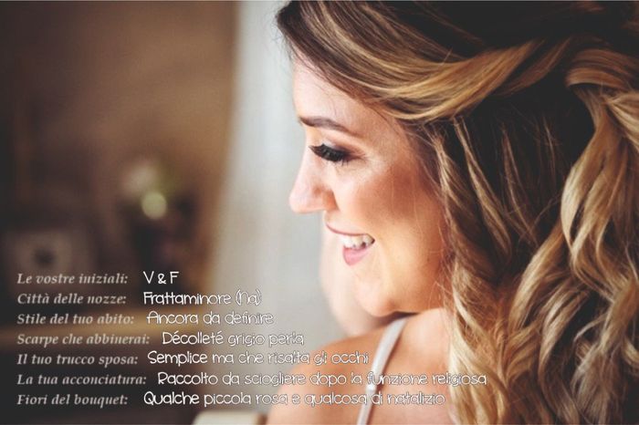 Condividi il tuo identikit sposa 10