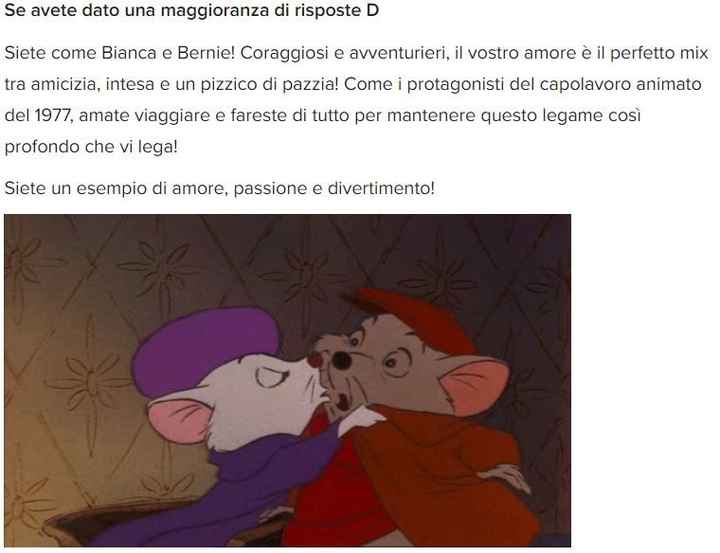Quale film Disney vi rappresenta? - Il risultato - 1