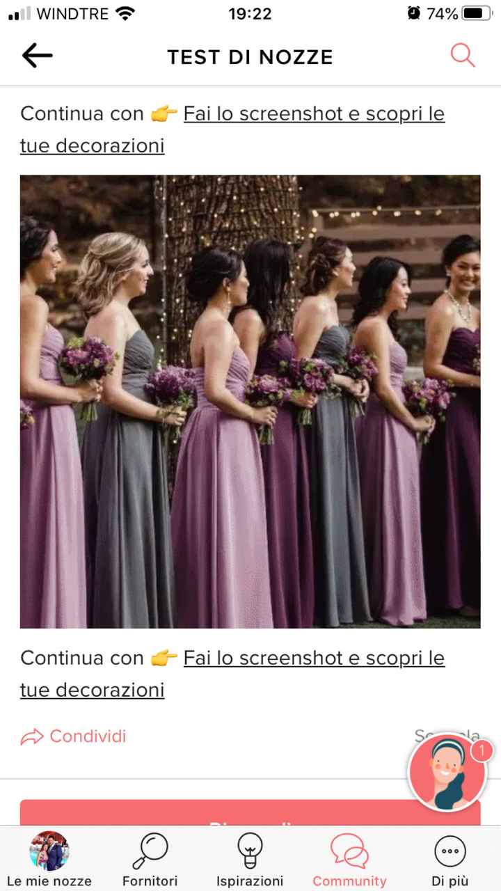 Fai lo screenshot e scopri il vestito delle tue damigelle - 1