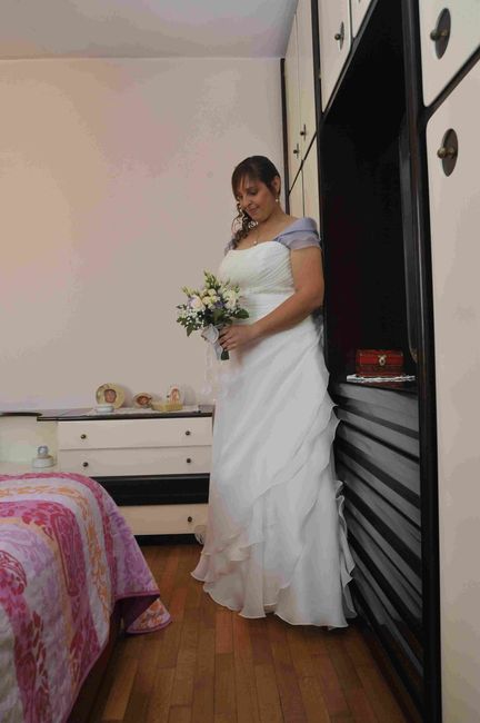 a casa dei miei prima della cerimonia