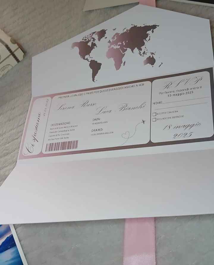 Invito Matrimonio tema viaggio - 1