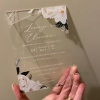 Partecipazioni plexiglass testo bianco o nero? - 1