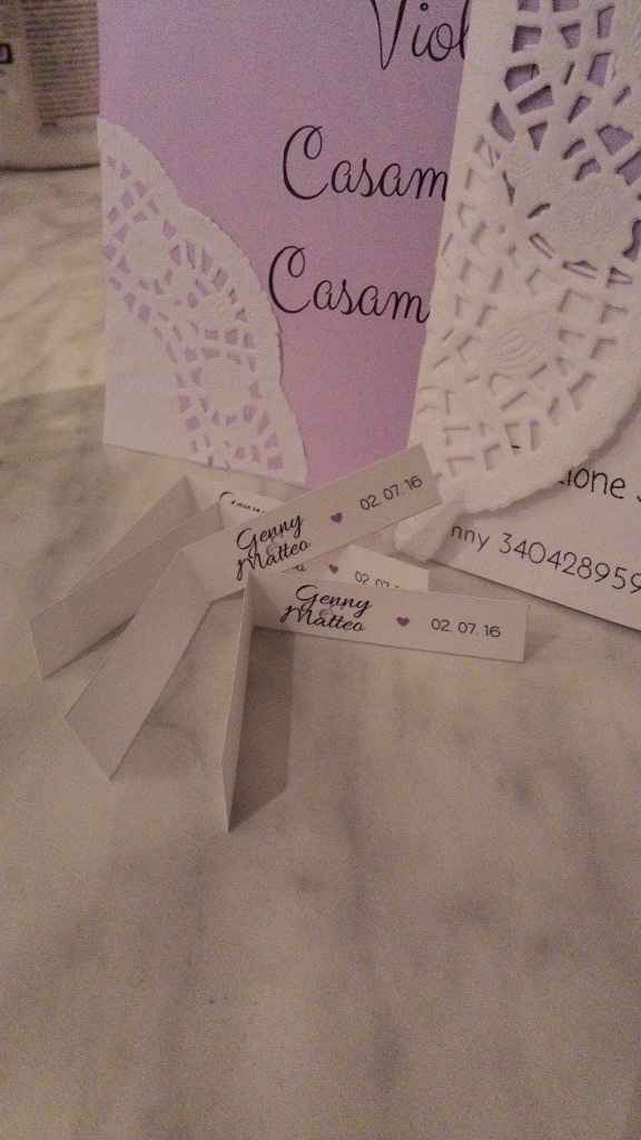 Bigliettini per le bomboniere