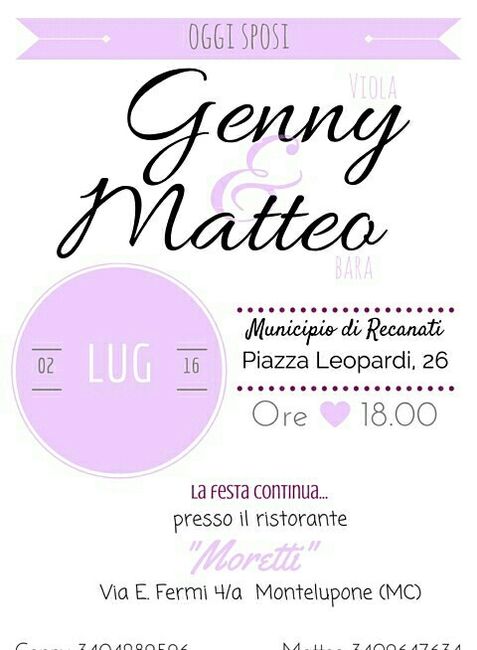 Partecipazioni... chi le ha fatte da sè?? - 1