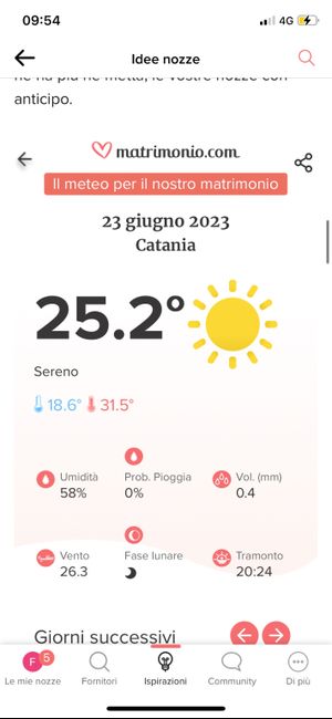 Vorresti sapere che tempo farà al tuo matrimonio?⛅ Scoprilo qui👇 - 1