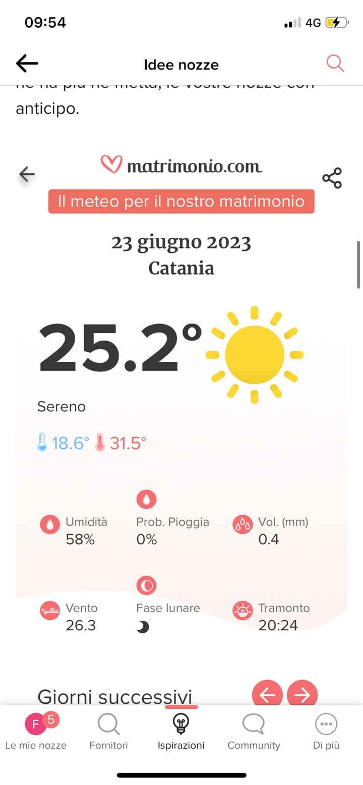 Vorresti sapere che tempo farà al tuo matrimonio?⛅ Scoprilo qui👇 - 1