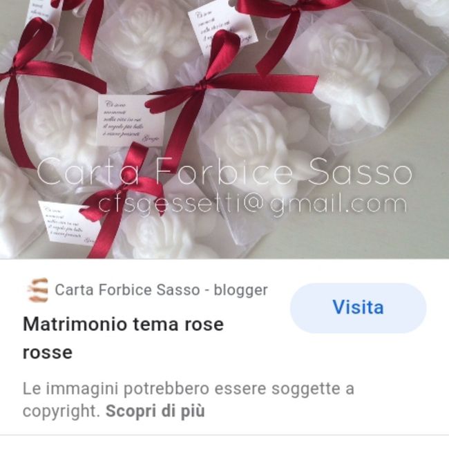 Segnaposto rose di sapone - 1