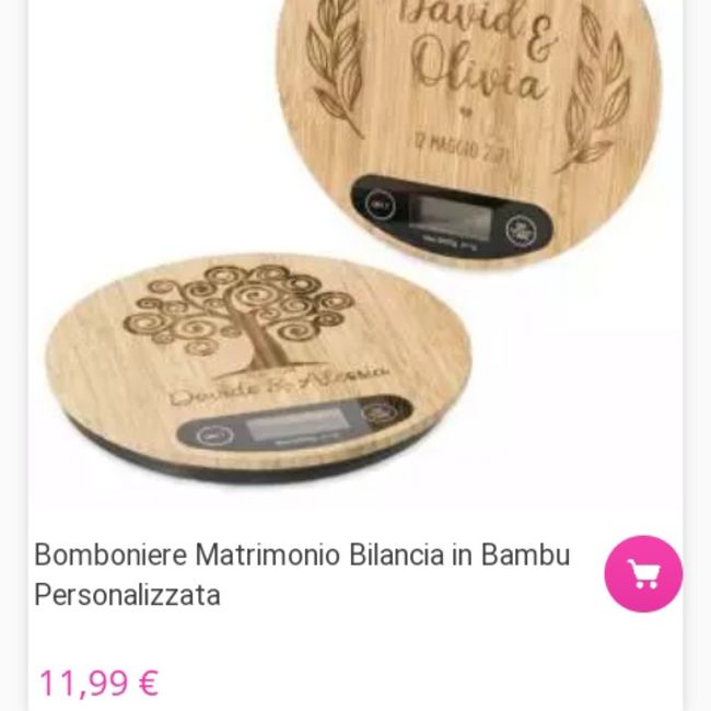 Bilancia come bomboniera 1
