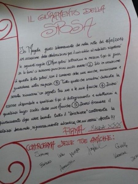 Il giuramento della sposa