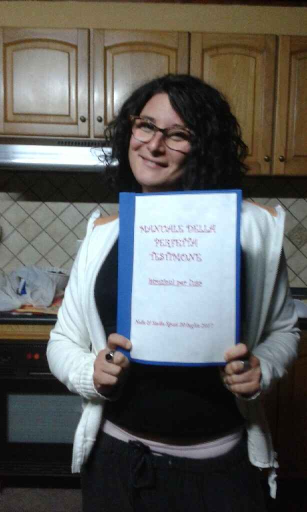 Oggi ho realizzato il manuale per la perfetta testimone - 1