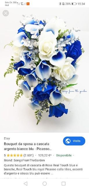 Bouquet rose blu 4