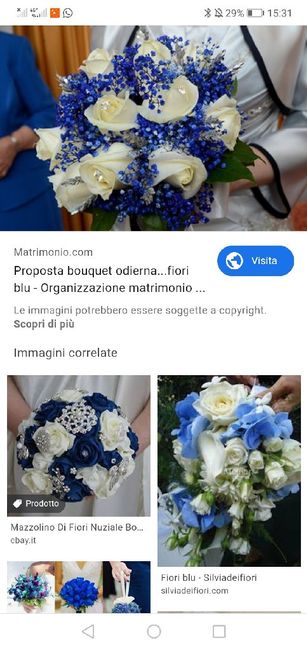 Bouquet rose blu 3