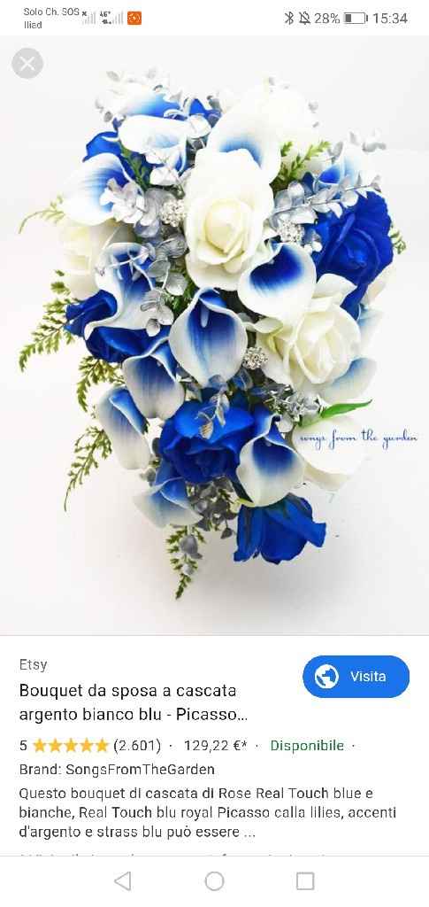 Bouquet rose blu - 1