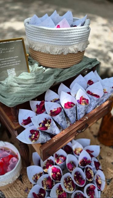 Coni con petali di rosa 🌹 - 1