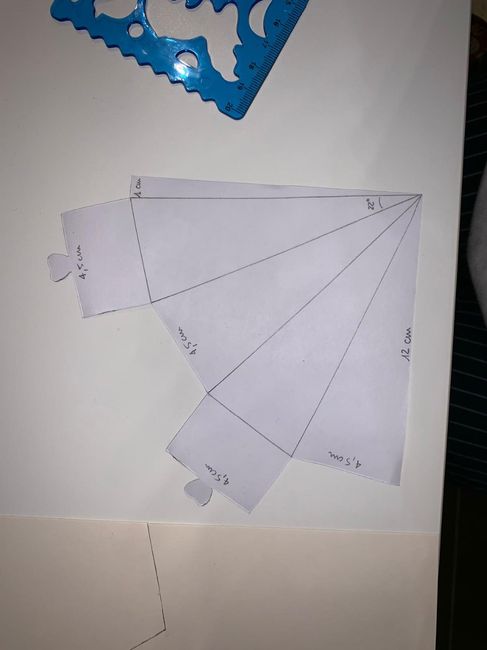 Template cono riso quadrato