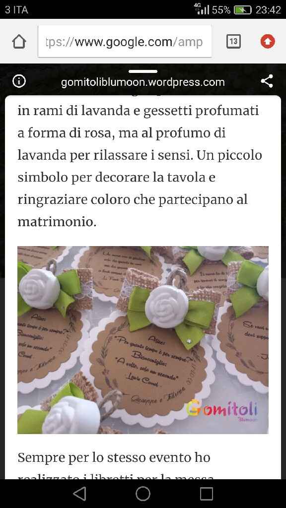 Dire segnaposto romantico - 1