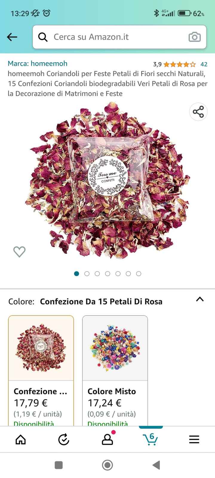 Coriandoli e petali di Fiori secchi rosa naturali e biodegradabili -  Martha's Cottage