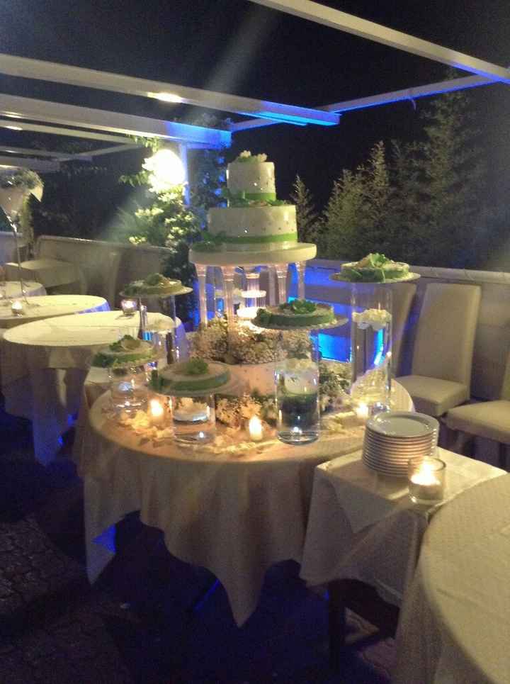 La wedding cake ha solo un piano reale di torta e gli altri finti? - 1