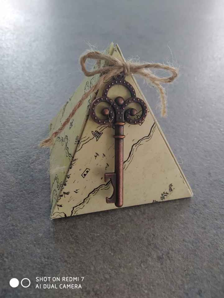 Bomboniera portaconfetti con chiave tema harry potter 2