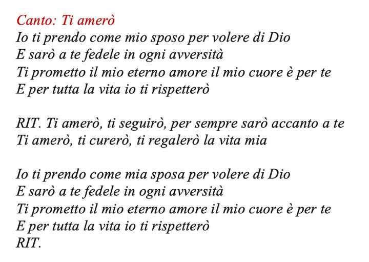 Canto scambio anelli