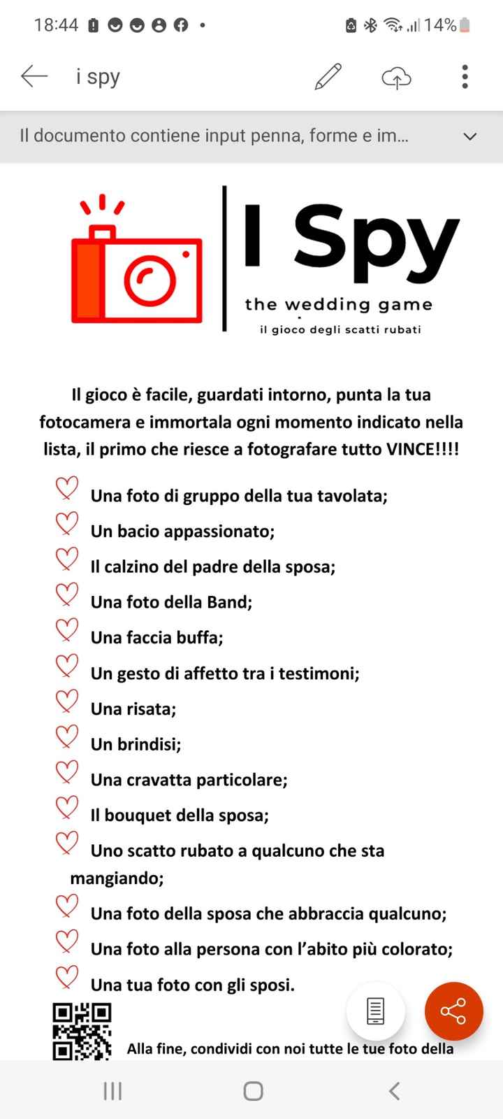 Giochi da matrimonio;) - 1