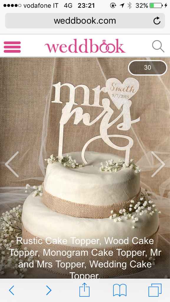 Cake topper - 1