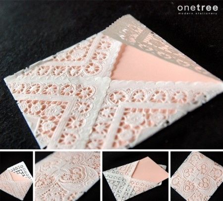 partecipazioni tema matrimonio romantico con pizzo 3