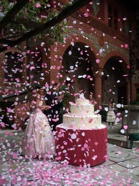 taglio tra coriandoli