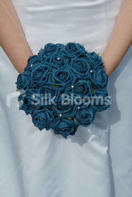 bouquet rose petrolio