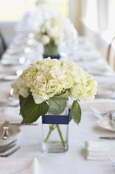 fiori bianchi con nastro