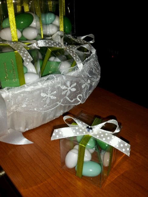 Fazzolettini e porta confetti per promessa - 1