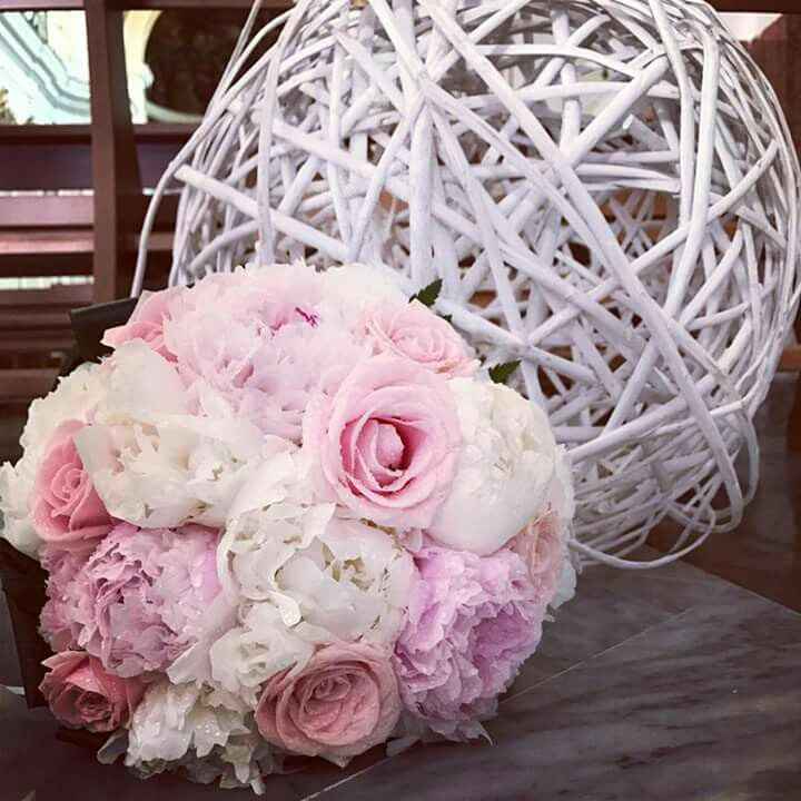 Bouquet bianco e rosa
