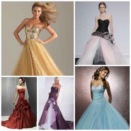 Abiti da sposa colorati