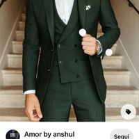 Abito sposo verde (salvia o giù di lì) - 2