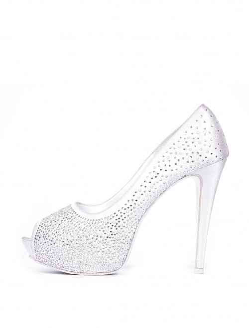 Open toe con brillantini