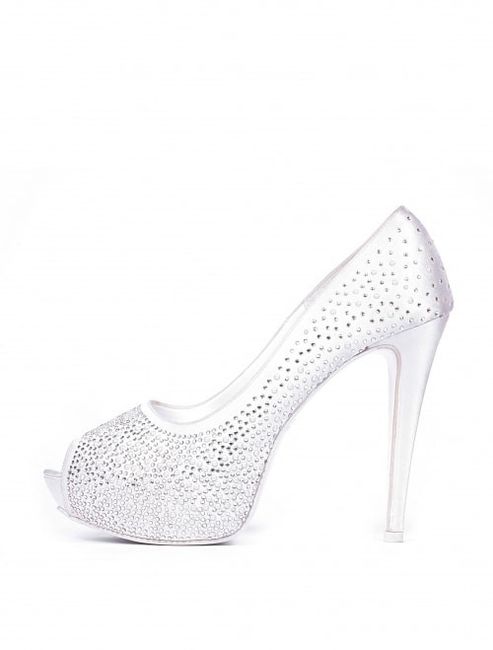 Open toe con brillantini