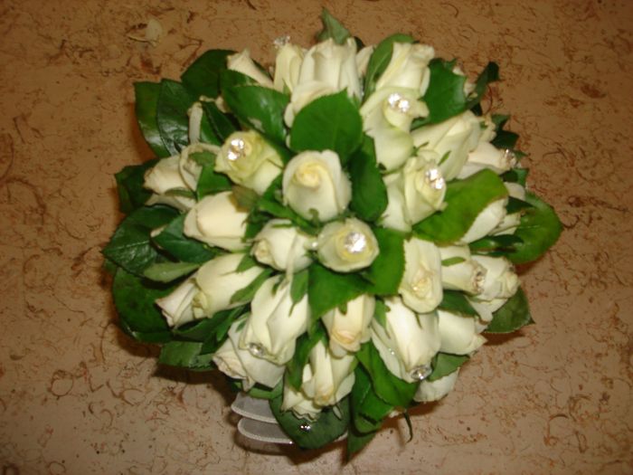 BUOQUET ROSE E VERDE