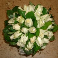 BUOQUET ROSE E VERDE